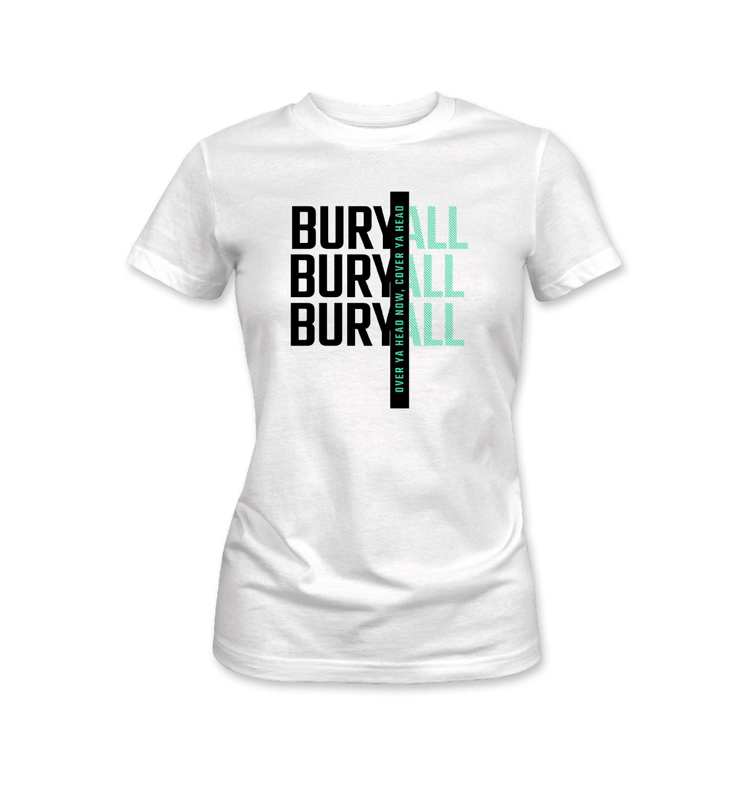 Bury All Shirt Inspired by Lil Kerry - White Caribbean Carnival Streetwear Tee