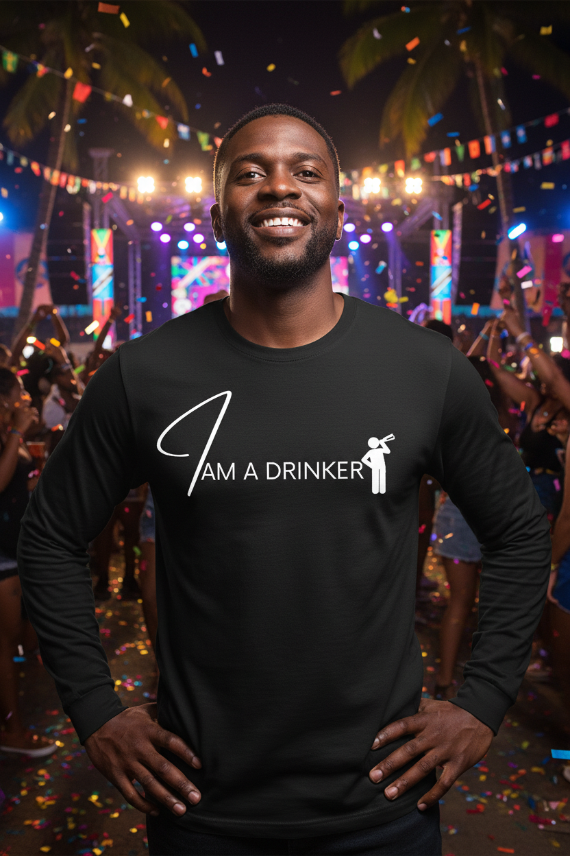 I Am a Drinker Male Black