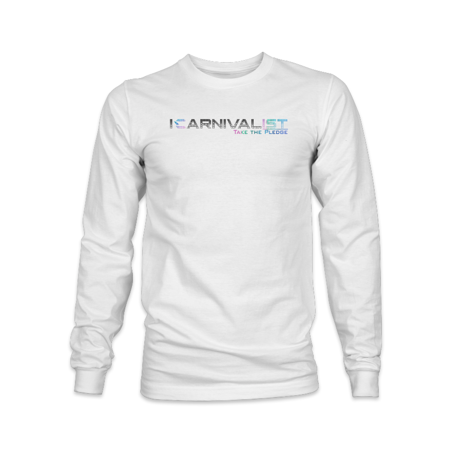 iCarnivalist flagship white long sleeve shirt