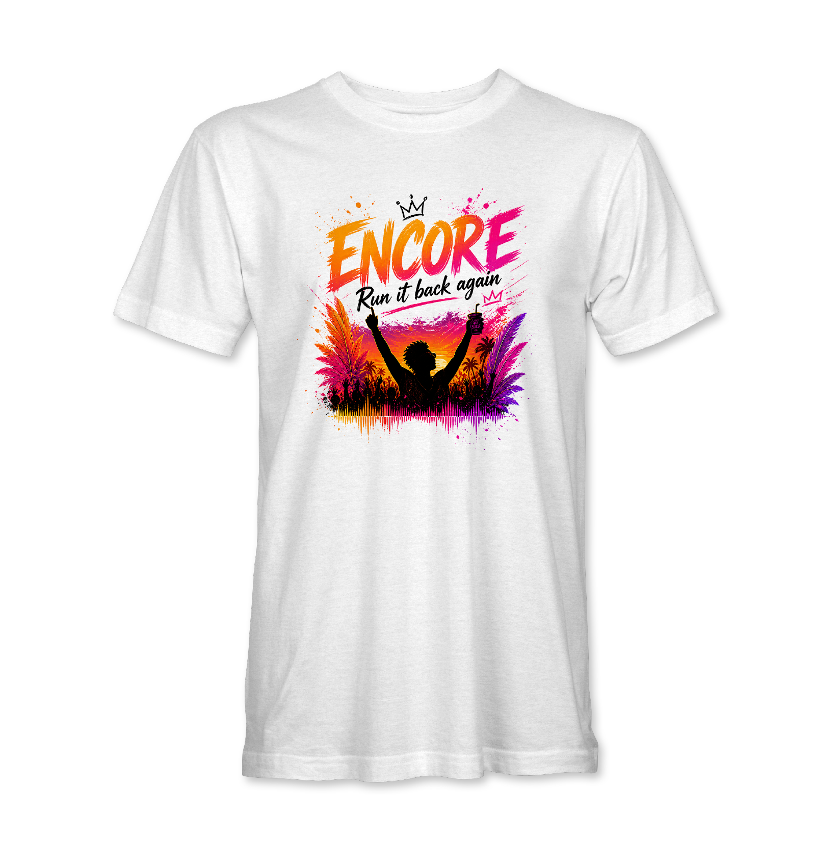 Encore Run It Back Again Trinidad Carnival soca t-shirt design