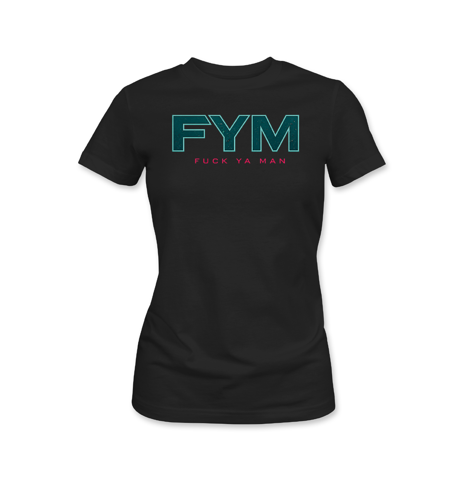 Black FYM Fuck Ya Man soca streetwear t-shirt for Carnival
