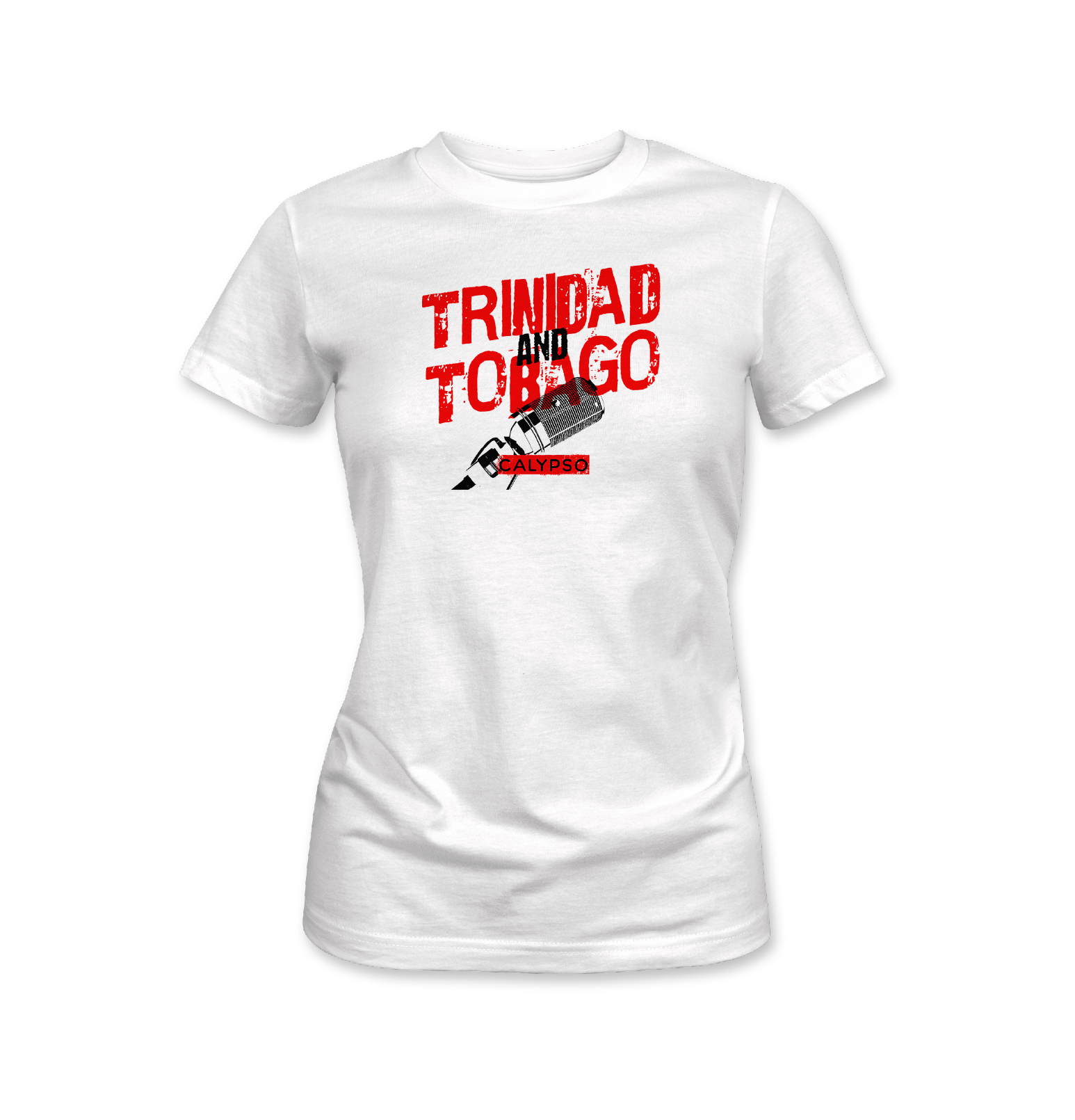 Trinidad and Tobago calypso t-shirt white women