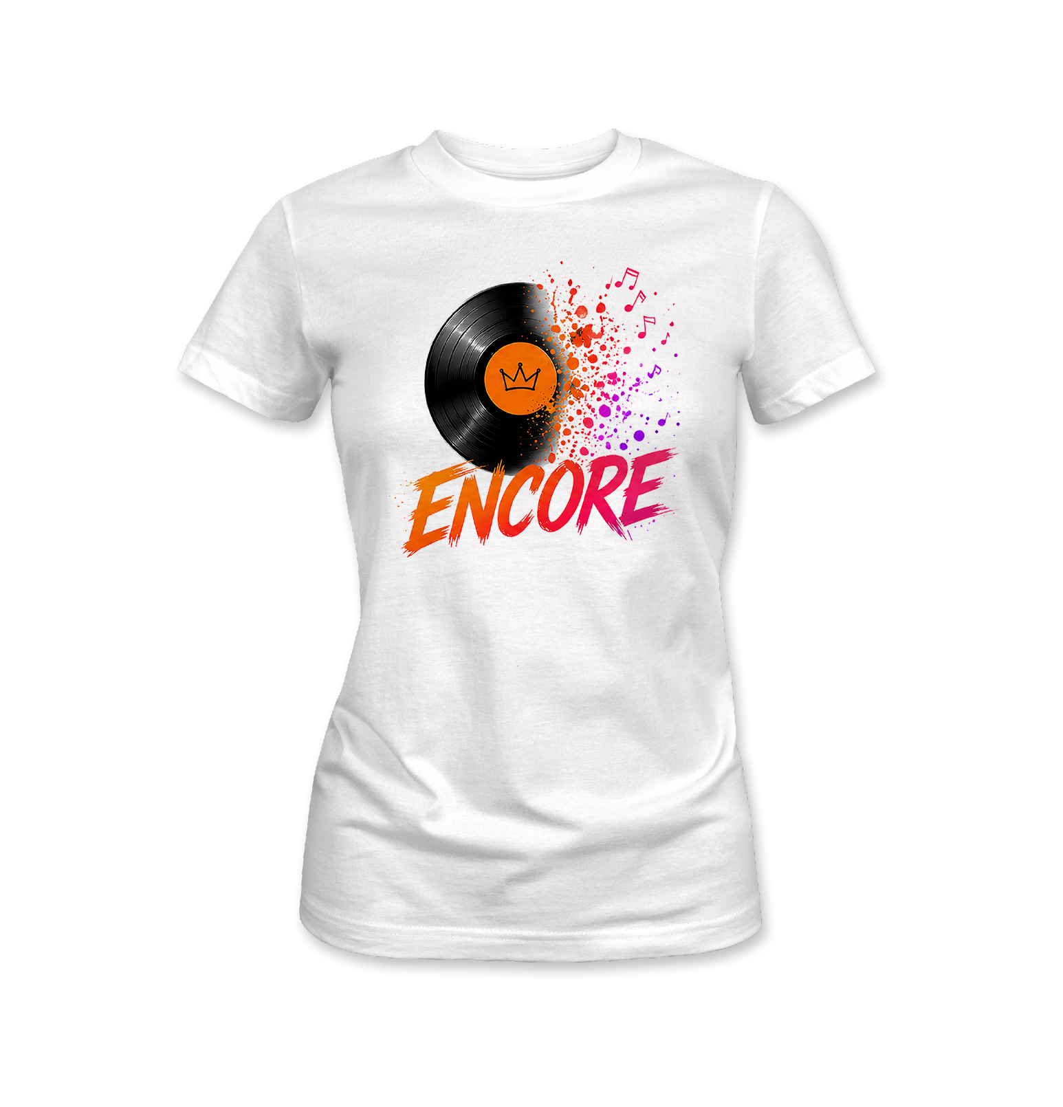 Encore Vinyl Record Paint Splatter Unisex Tee – Soca Carnival Shirt