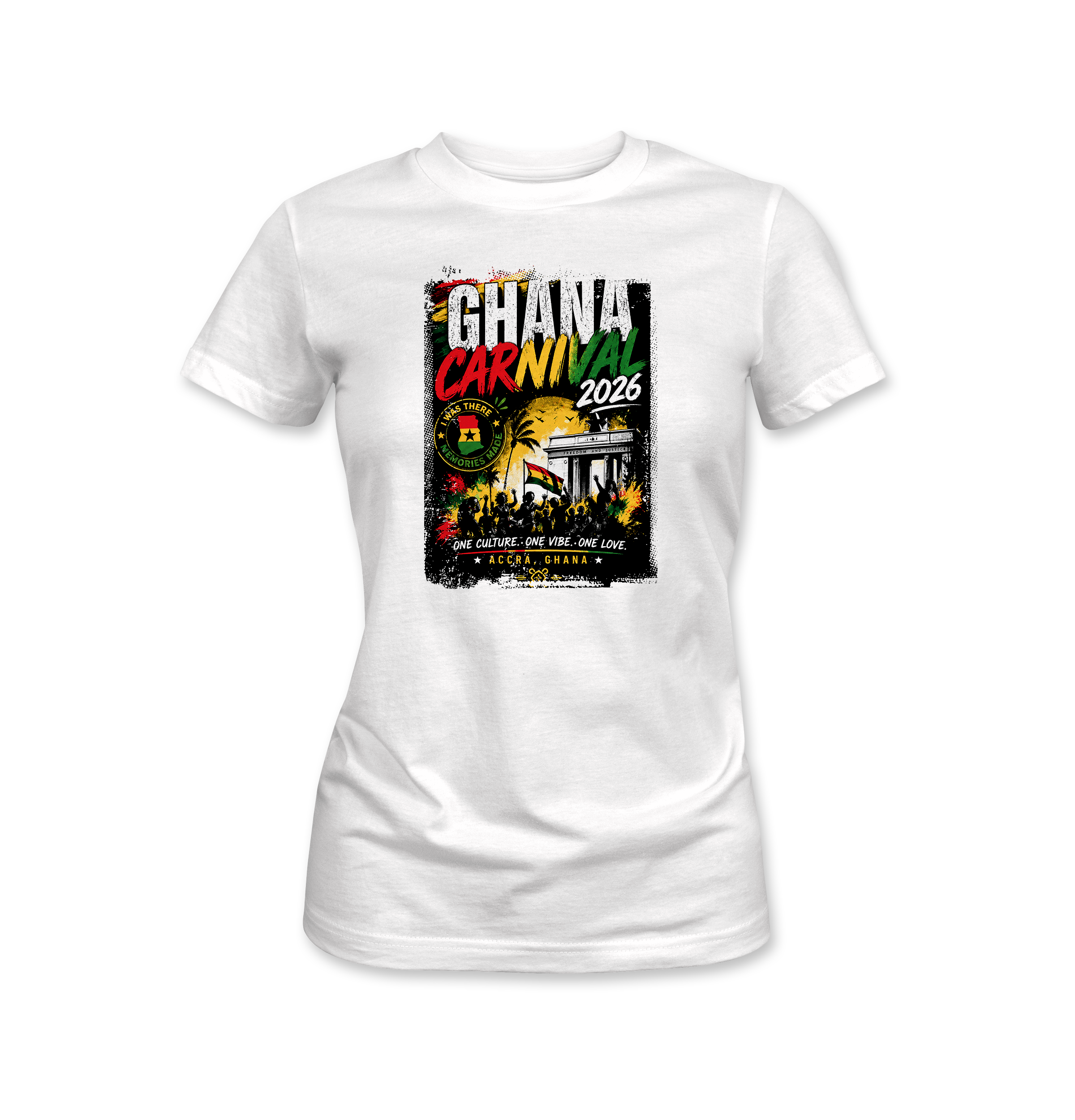 Ghana Carnival 2026 MEN BLACK t-shirt inspired by soca, Afrobeats, and Afro-Caribbean culture