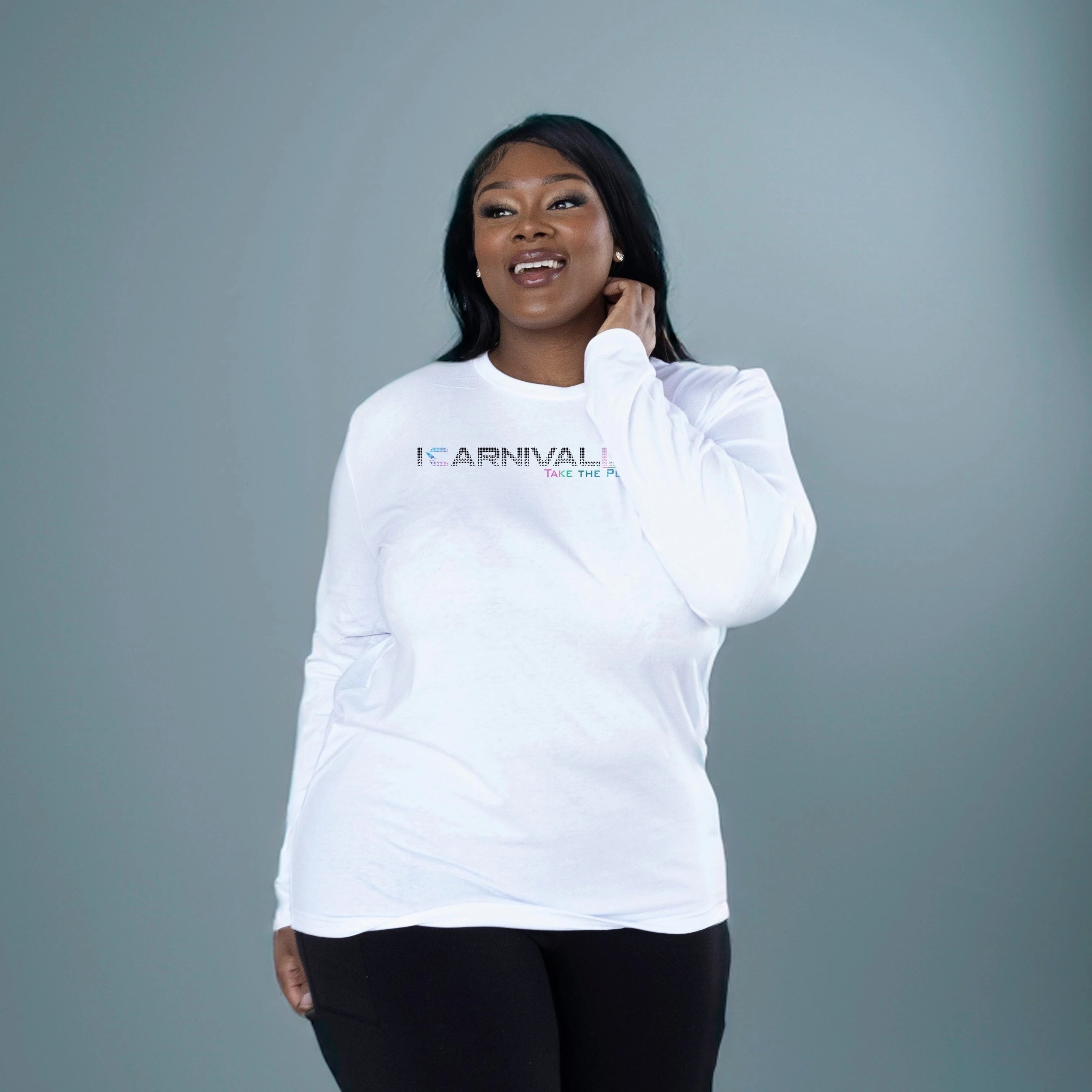 iCarnivalist flagship white long sleeve shirt